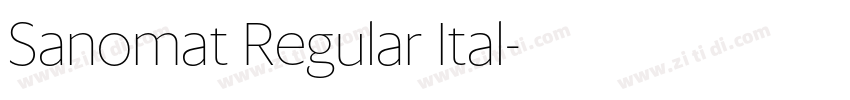 Sanomat Regular Ital字体转换